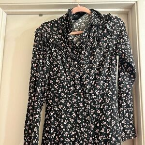 Wild Fable Black Floral Top